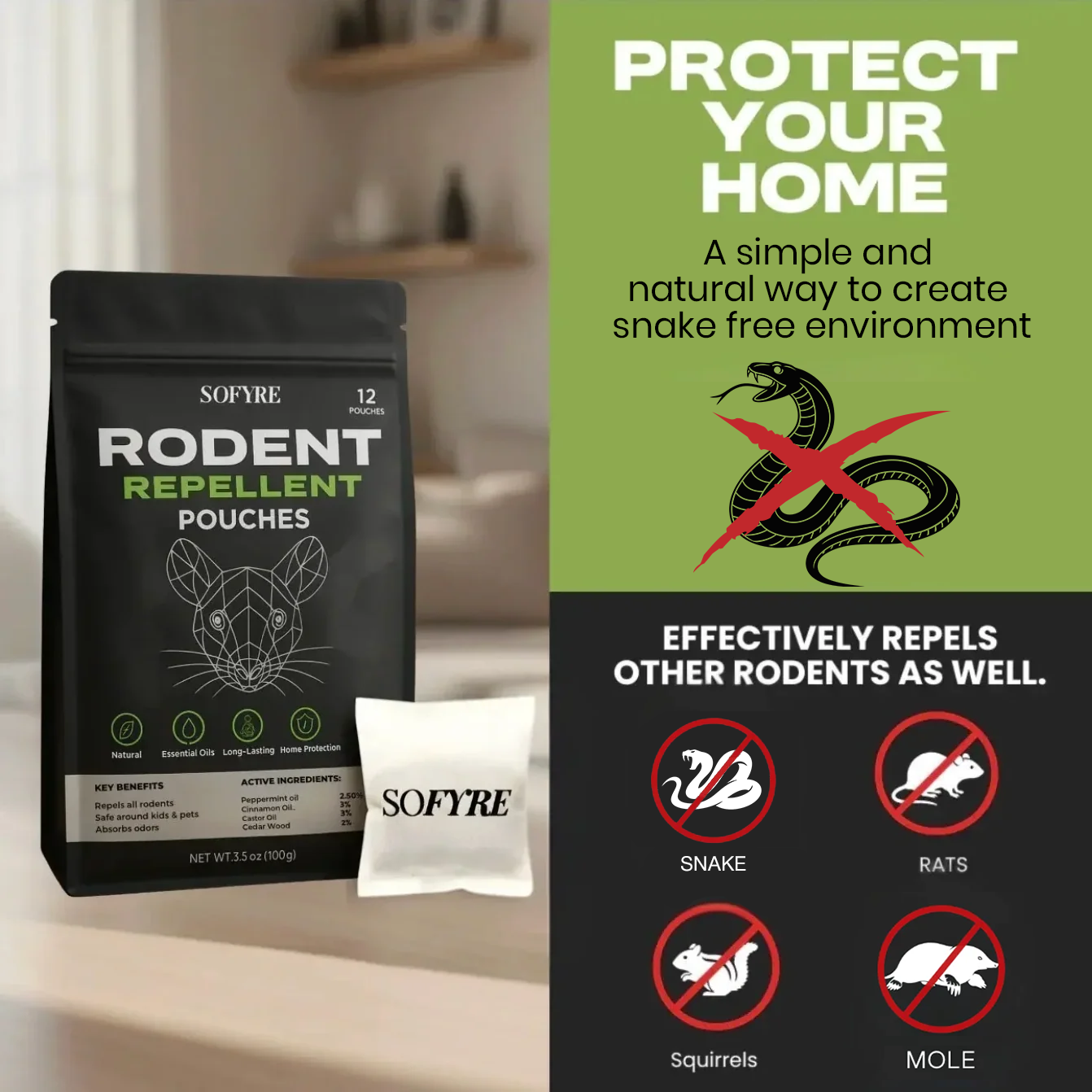 Snake Repellent Pouches