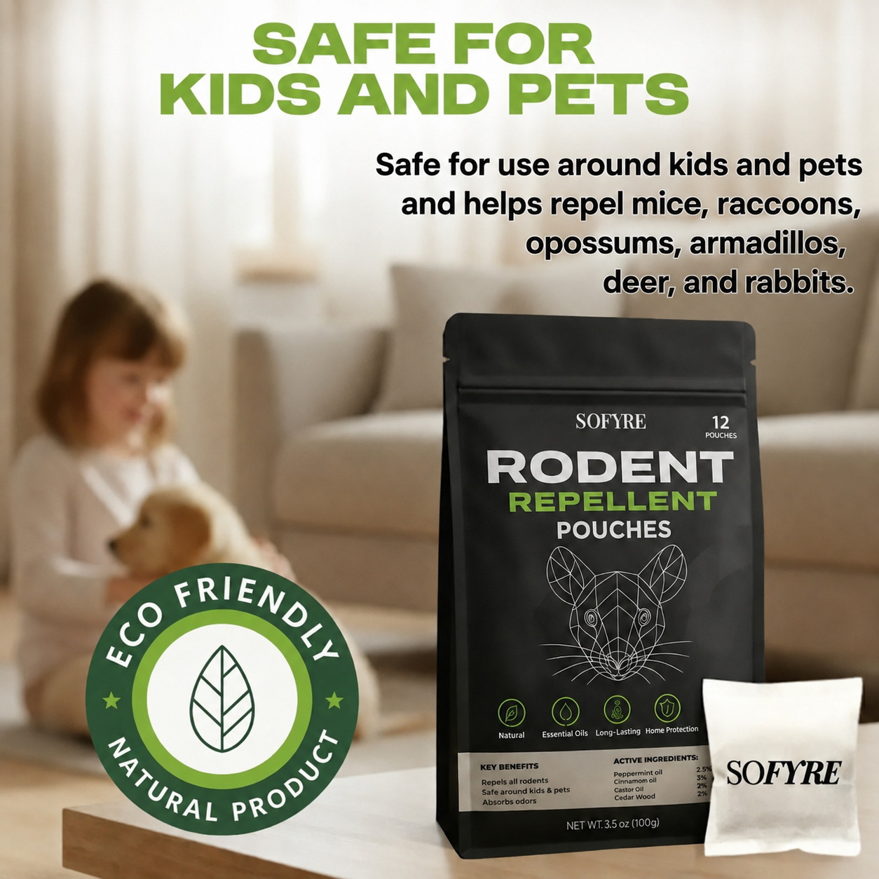 Rodent Repellent Pouches