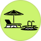 Decks, patios, and poolside areas