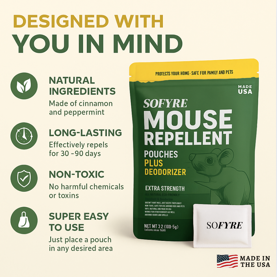 Mouse Repellent Pouches™