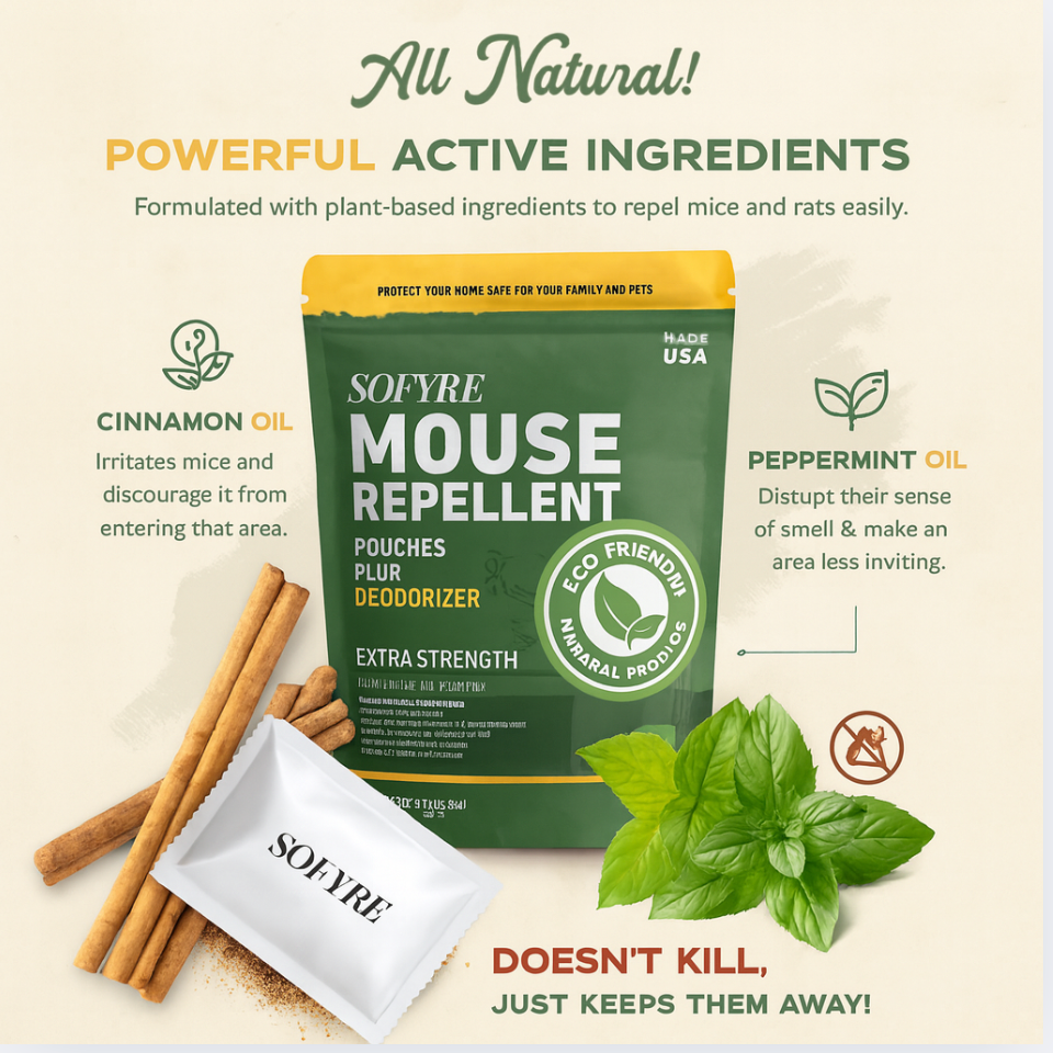 Mouse Repellent Pouches™