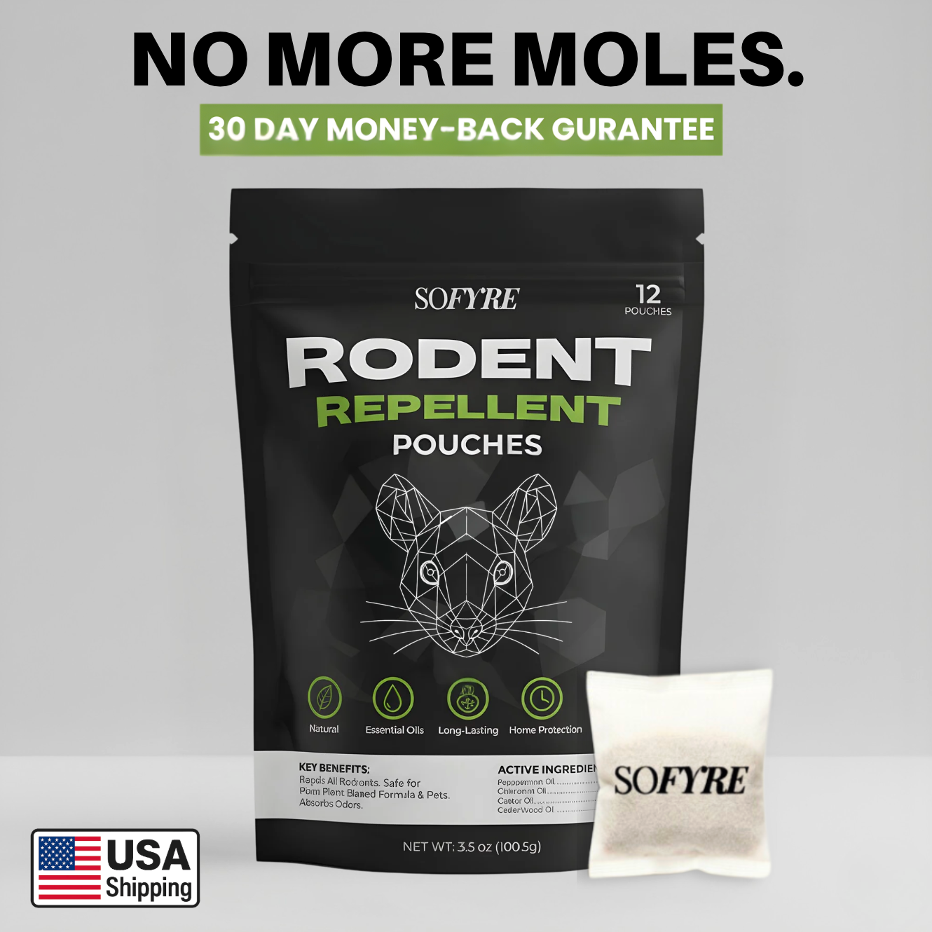 Mole Repellent Pouches