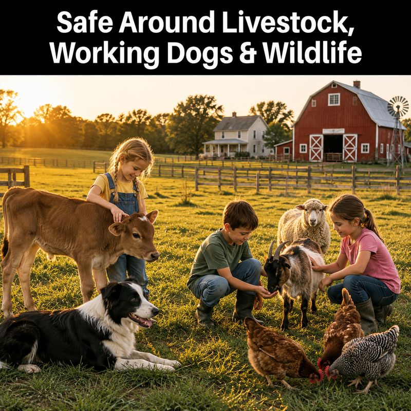 Safe Around Livestock, Working Dogs & Barn Cats