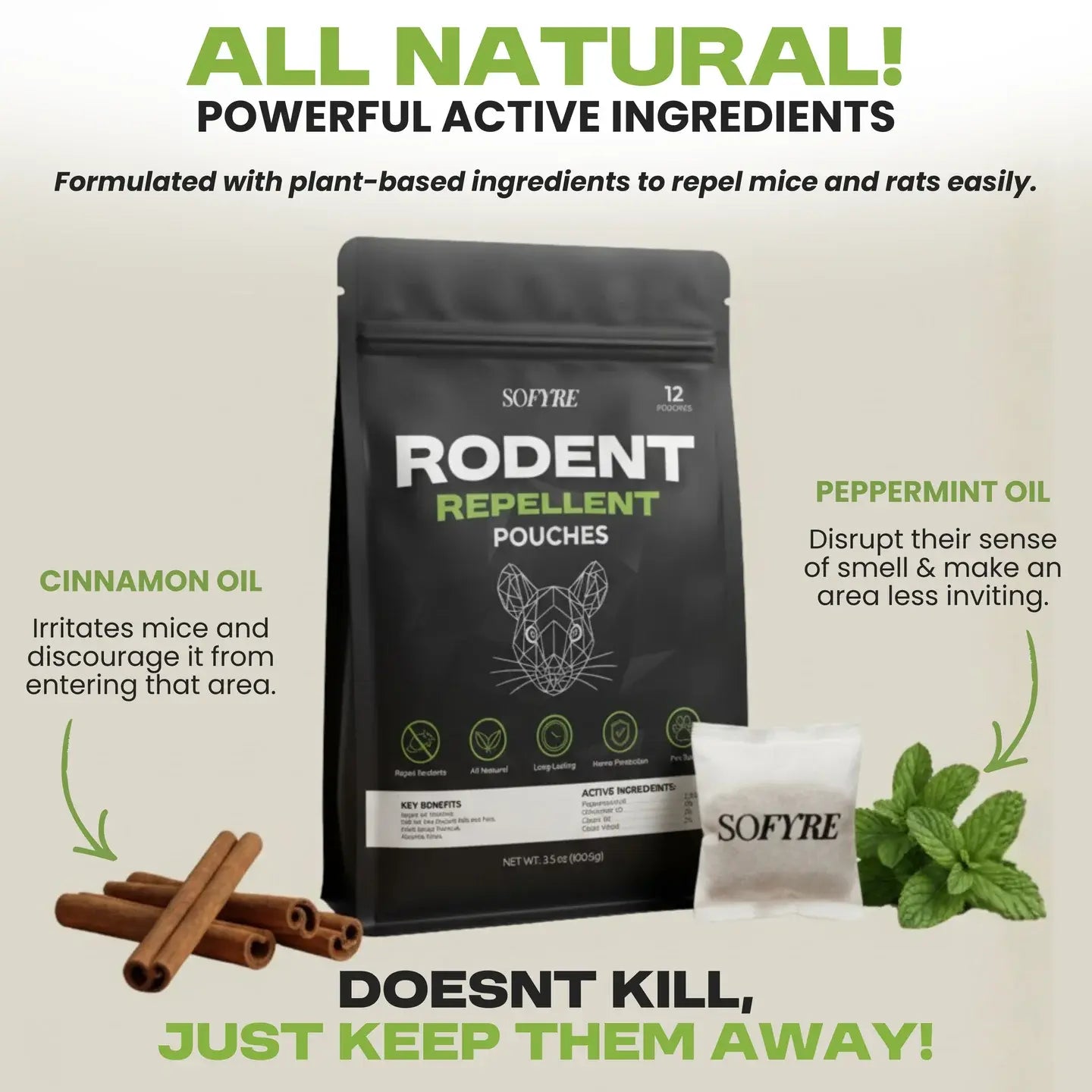 Rodent Repellent Pouches